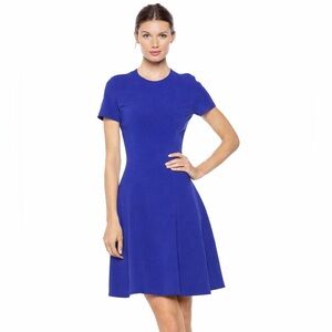 💙 Theory Cobalt Blue Fit & Flare Dress – Size 00